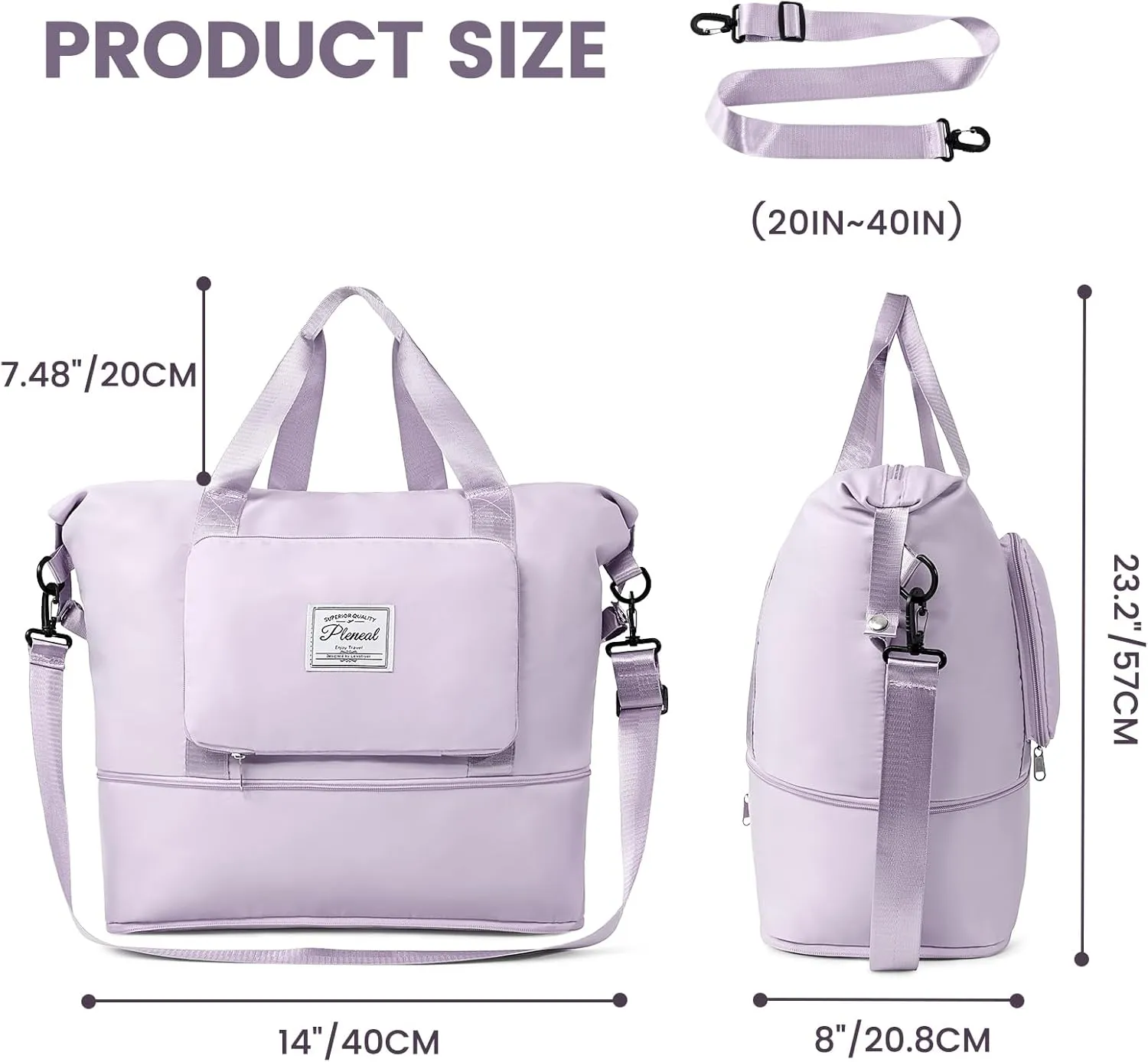 Pool Travel Duffle Bag - Overnight Shoulder Bag for Women, Waterproof Weekender Bag Carry On Tote Bags Sports Tote Gym Bag for Women