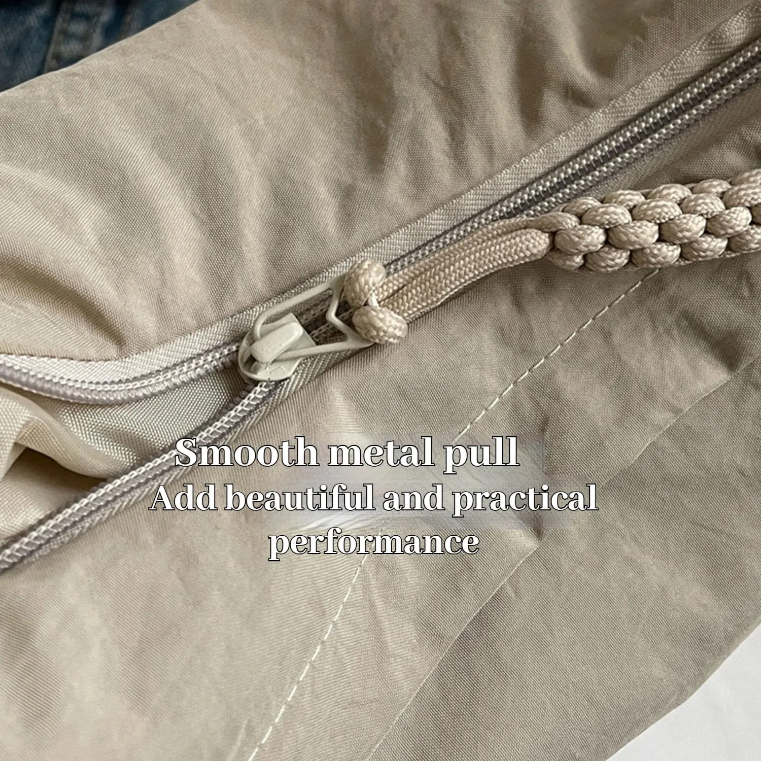 Preferable Crossbody Bag Preferable Women's Fashion Plain Color Nylon Crossbody Bag Crescent Shoulder Bag