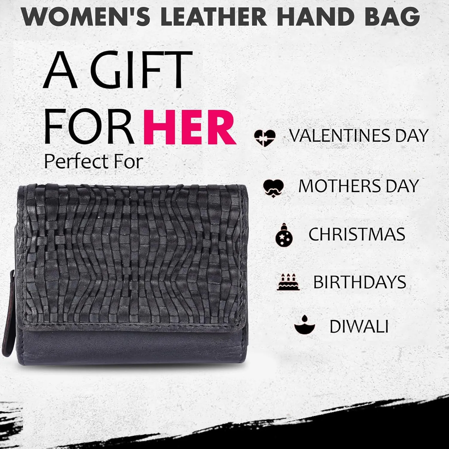 Premium Genuine Leather Women's Wallet: RFID Blocking, Multiple Card Slots, Zipper Pocket - Stylish & Durable - Perfect for Everyday Use (VL-408-Grey)