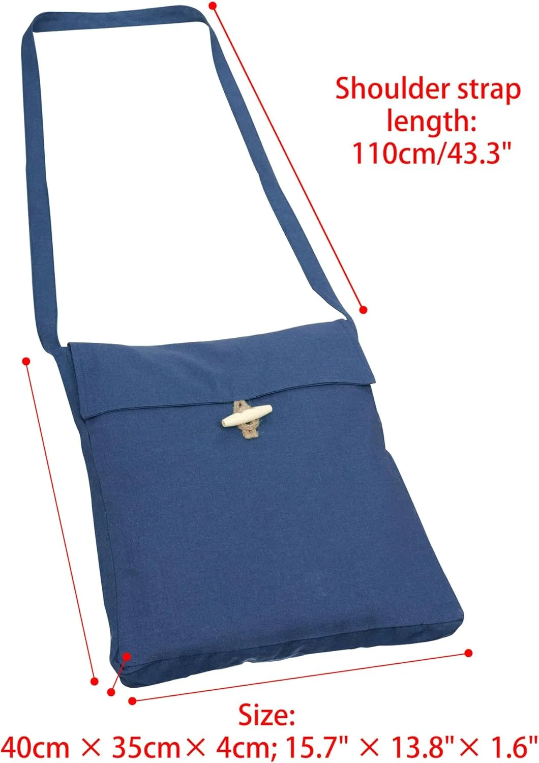 PROCOS Viking Canvas Shoulder Bag, Renaissance Medieval Small Pilgrim Pouch Bag