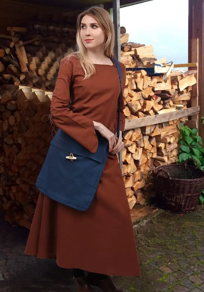 PROCOS Viking Canvas Shoulder Bag, Renaissance Medieval Small Pilgrim Pouch Bag