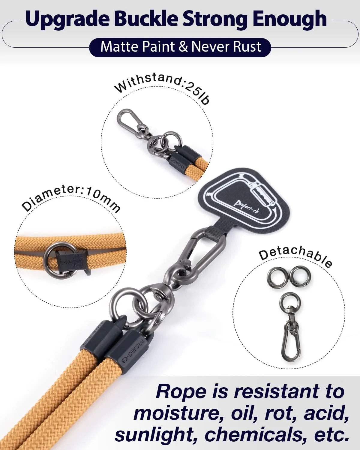 project-cb Cell Phone Lanyard 1,Crossbody Phone Strap 2,Universal Neck Lanyard