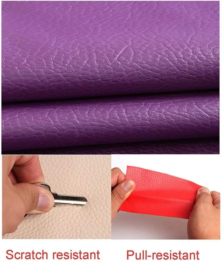 PU Fabric Leather 0.7mm Thick Faux Material Sheets Repair for Upholstery Crafts DIY Sewing Sofa Handbag Hair Bows(Yellow,1.4X9m)
