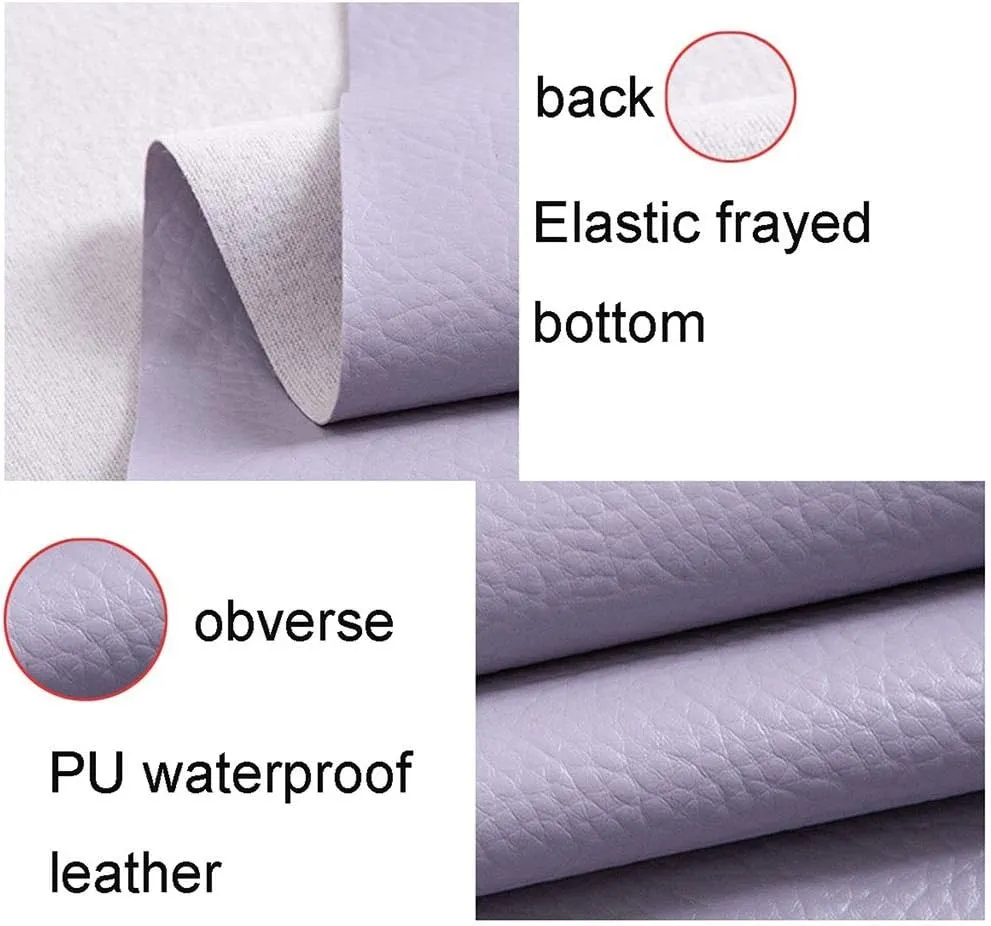 PU Fabric Leather 0.7mm Thick Faux Material Sheets Repair for Upholstery Crafts DIY Sewing Sofa Handbag Hair Bows(Yellow,1.4X9m)