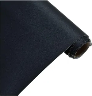 PU Faux Leather Fabric by The Metre 100x160cm/39''x63'' Leatherette Vinyl Fabric for DIY Crafts Sewing, Sofa Repair, Seats Cover, Handbag DIY Material(Black,1.6X10m)