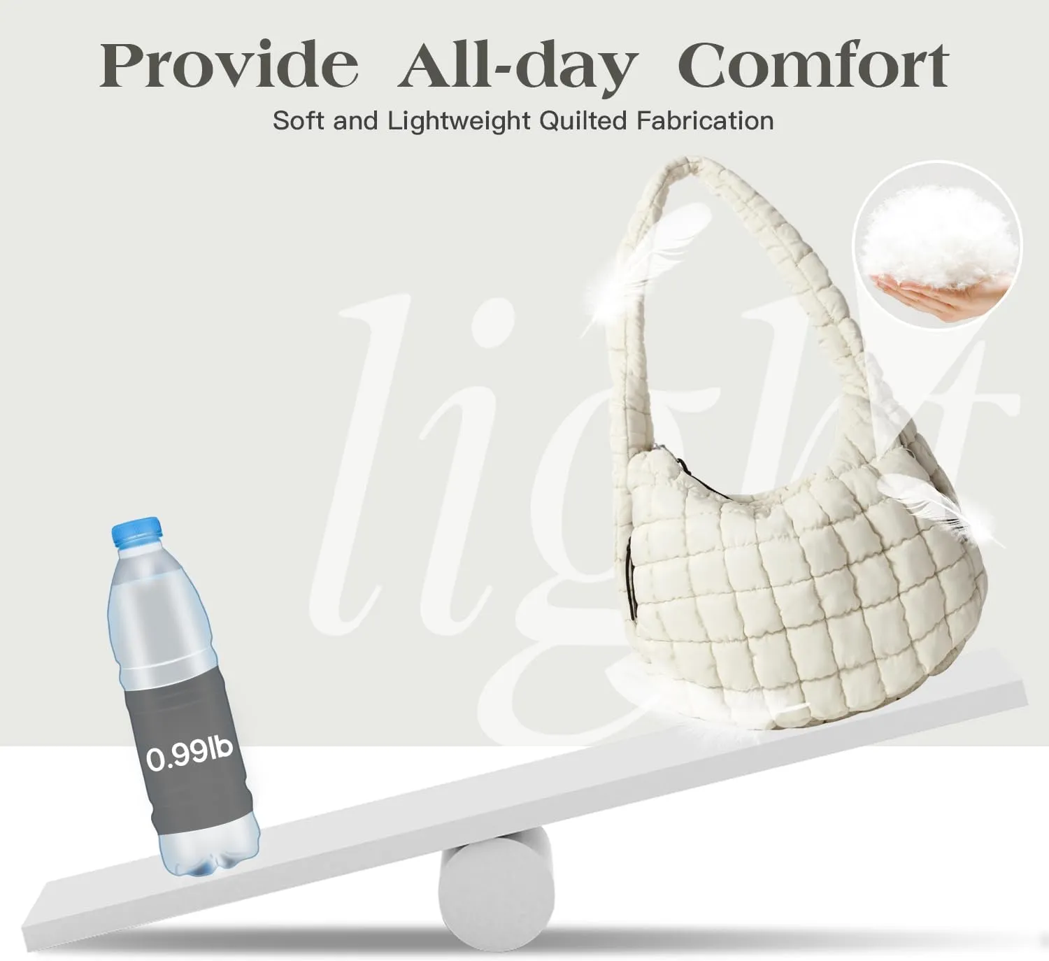 Puffer Tote Bag Large Puffy Tote Bag Quilted Tote Bag Soft Quilted Crossbody Bag Carryall Hobo Handbags for Women Girl