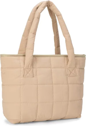 Puffer Tote Bag Lightweight Quilted Puffy Tote Bag Soft Down Cotton Padded Shoulder Bag Quilted Bag for Womens Handbag