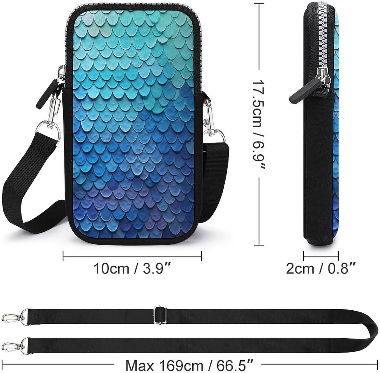 Purple Cute Butterfly Print Small Crossbody Bag for Women,Lightweight Mini Shoulder Bag Wallet Cell Phone Purse For Running,Travel,Commuting