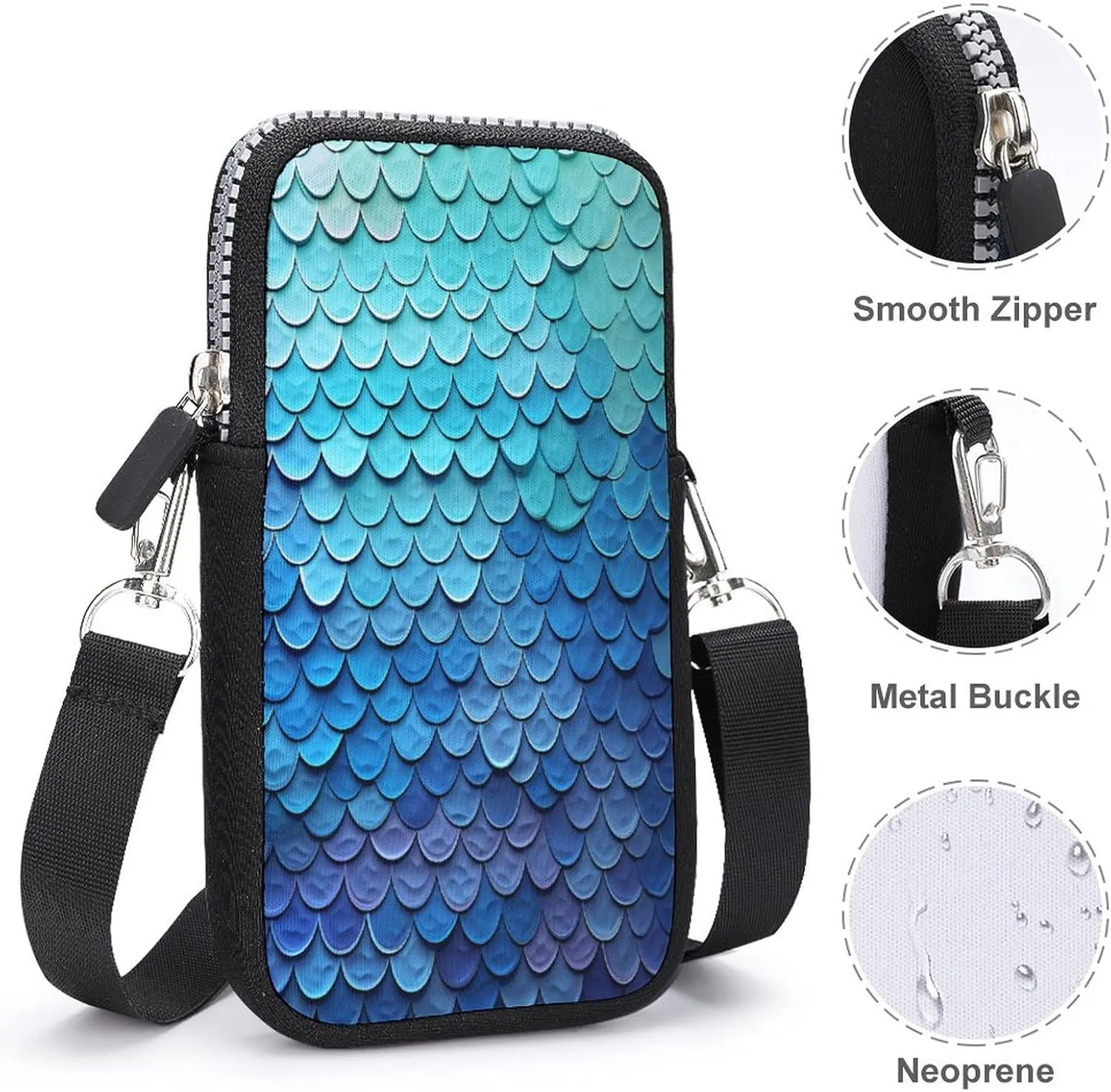 Purple Cute Butterfly Print Small Crossbody Bag for Women,Lightweight Mini Shoulder Bag Wallet Cell Phone Purse For Running,Travel,Commuting