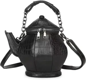 Purse and Handbag PU Leather Teapot Shaped Crossbody Shoulder Bag Special Satchel for women and men