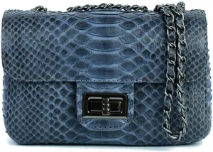 Python leather small cross body bag | snakeskin purse | small leather bag | small sling bag | small shoulder bag