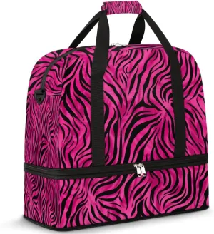 QsirBC Romance Modern Pattern Gym Bag for Women Duffle Tote with Shoes Compartment Men Weekender Duffel for Dance Travel Sports Swimming Overnight