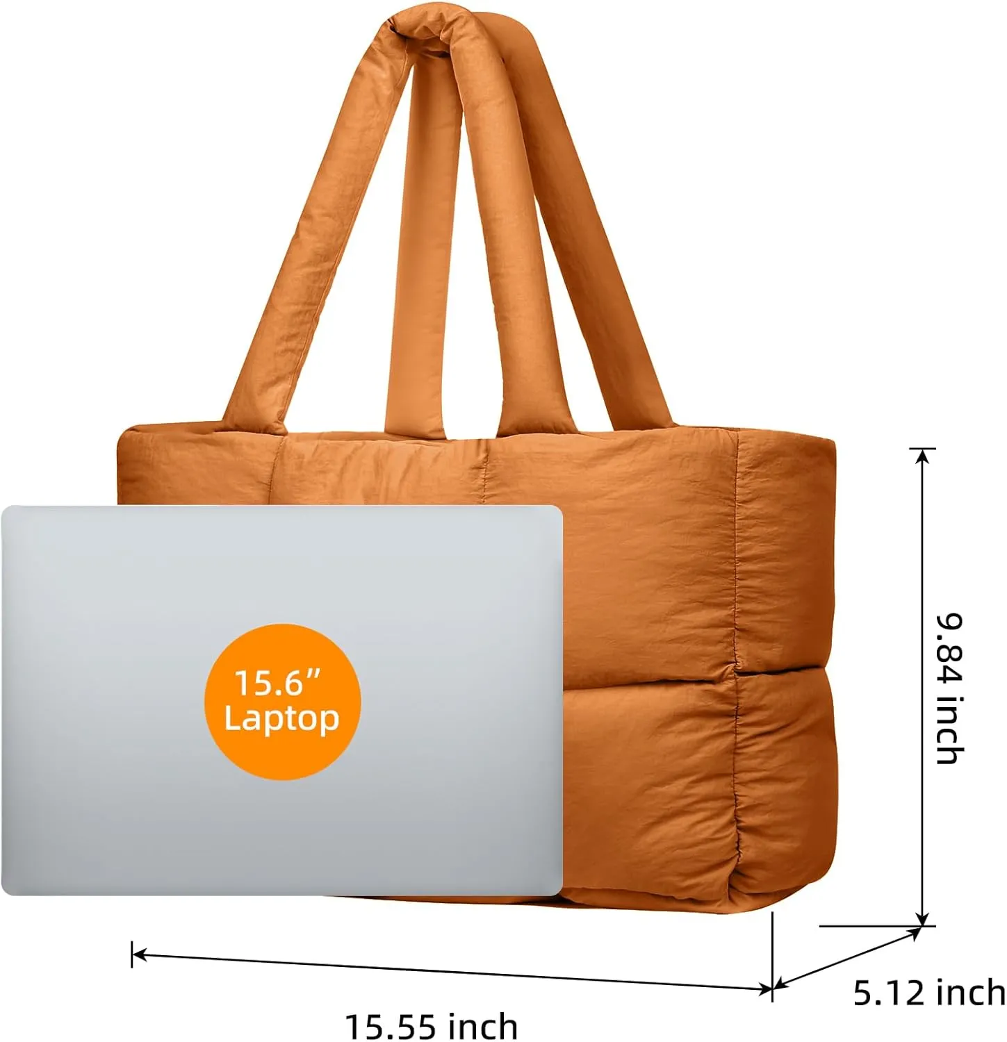 Quilted Puffer Tote Bag for Women Soft Puffy Handbags Purse Soft Lightweight Shoulder Bag
