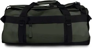 RAINS Texel Duffel Bag Small - Waterproof Green Duffel with U-Shaped Zip Closure, Mesh Pockets, Compression Straps, and Padded Carry Handles - 2 Year Warranty