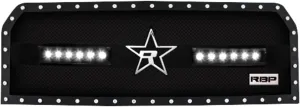 RBP-PILOT RBP RBP-967579 Ford F-150 RX-3 Led Midnight Edition Single Stainless, Steel Grilles, Black