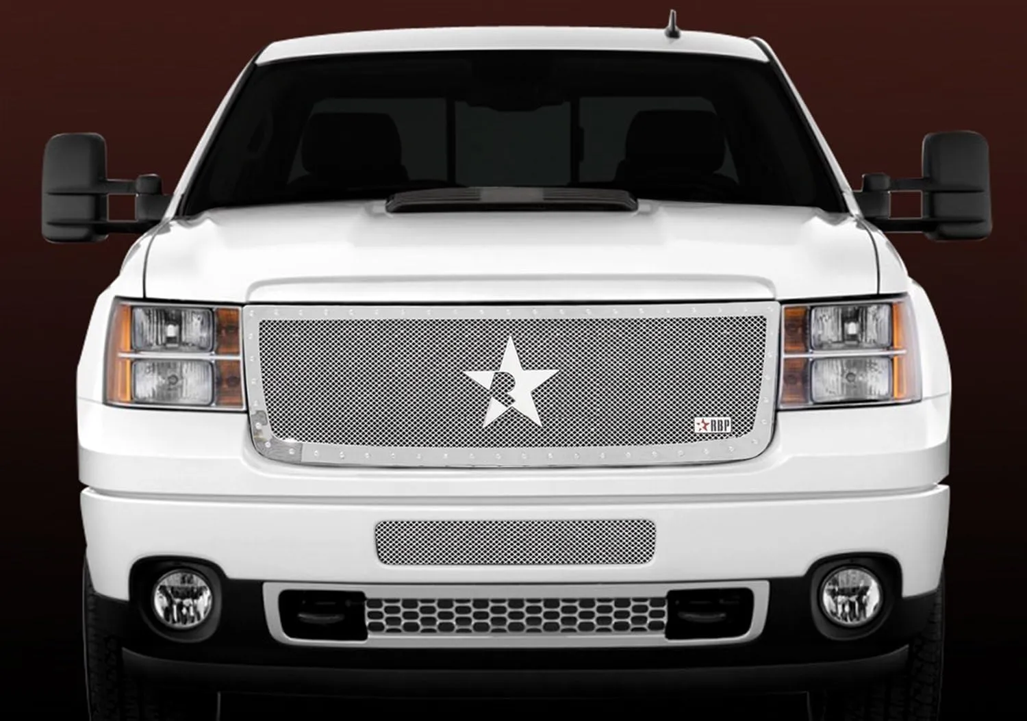 RBP RBP-152206 RX Series Chrome Studded Frame Bumper Grille, (2 Piece)