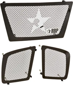 RBP RBP-254780 RL Series Black Plain Frame Main Grille, (3 Piece)