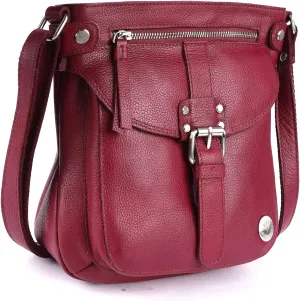 Real Leather Soft Small Womens Crossbody Handbags & Purses - Premium Sling Crossover Shoulder Bag