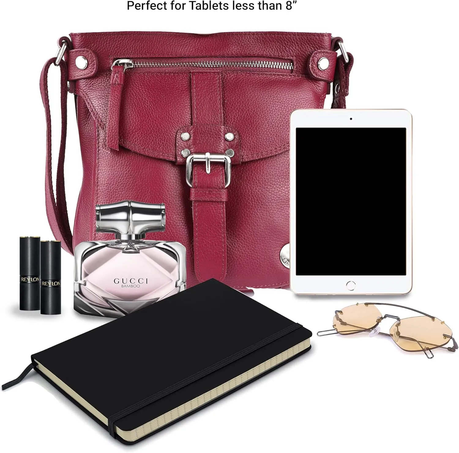 Real Leather Soft Small Womens Crossbody Handbags & Purses - Premium Sling Crossover Shoulder Bag