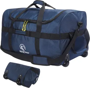 REDCAMP 85L/120L/140L Foldable Duffle Bag with Wheels, Large Travel Duffel Bag