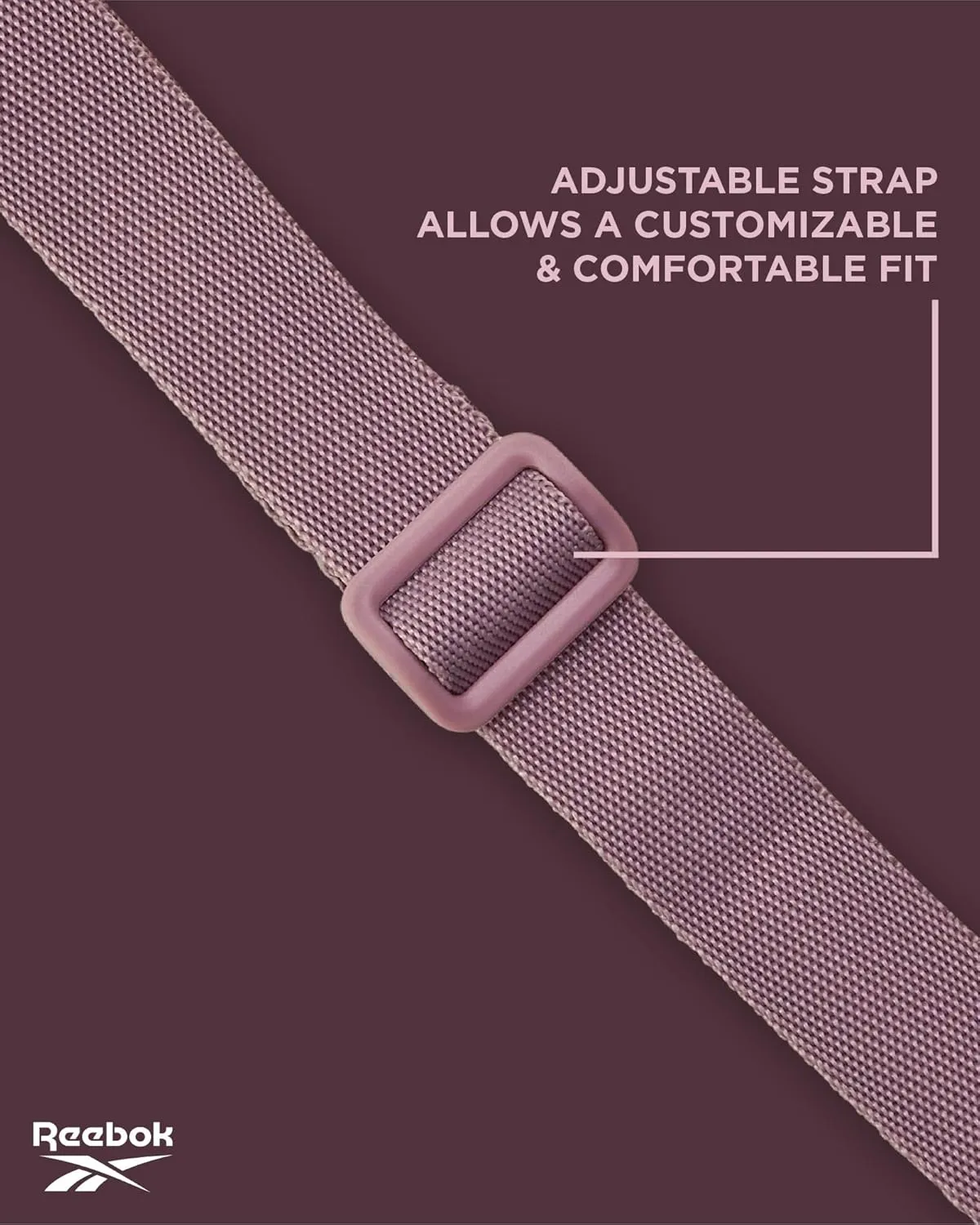 Reebok Women's Crossbody Bag - Quilted Nylon Sling Bag Travel Purse with Adjustable Strap and Secure Zipper Closures
