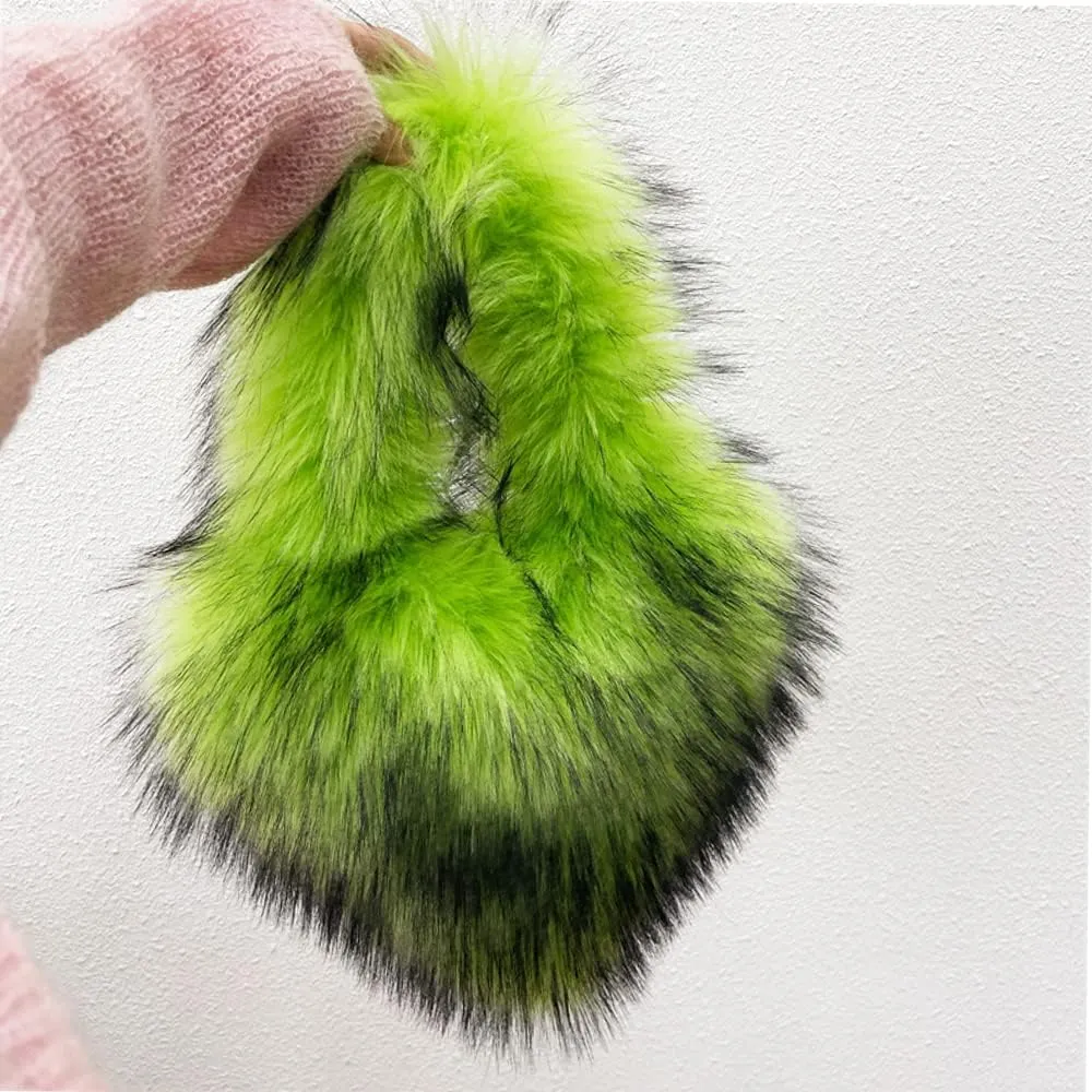 Rejolly Heart Shaped Furry Purse for Women Large Soft Shoulder Bag Fluffy Faux Fur Trendy Y2K Girls Handbag