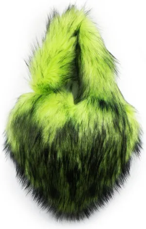 Rejolly Heart Shaped Furry Purse for Women Large Soft Shoulder Bag Fluffy Faux Fur Trendy Y2K Girls Handbag