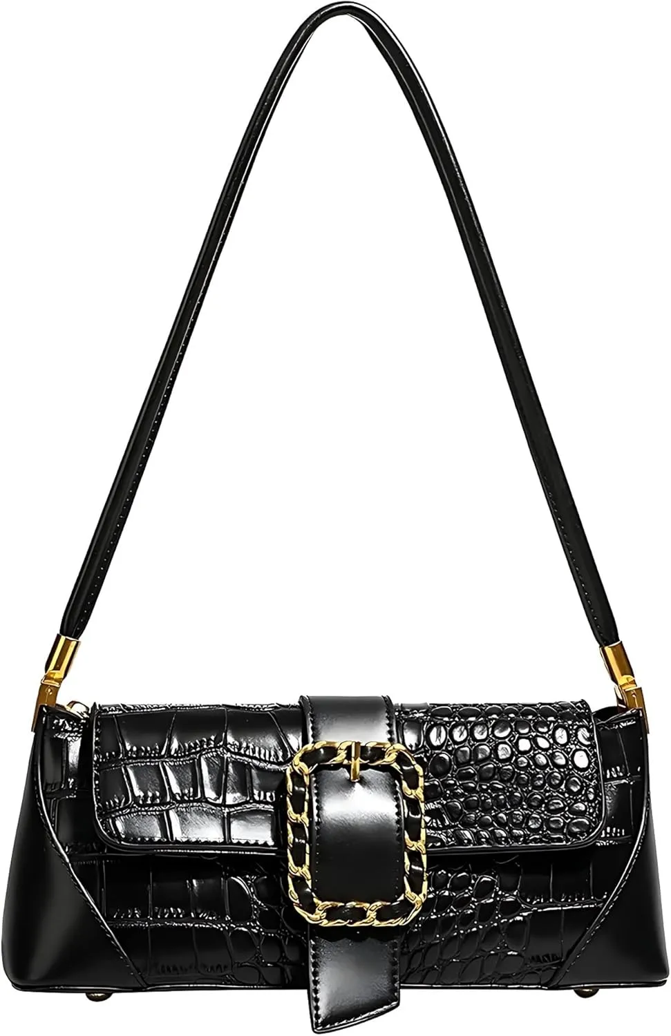 Retro French Clutch Handbag, Small Shoulder Bag for Women 90s Classic Purse Bag