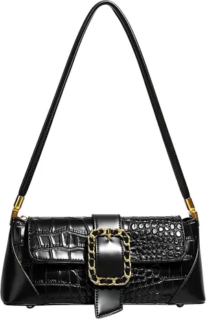 Retro French Clutch Handbag, Small Shoulder Bag for Women 90s Classic Purse Bag