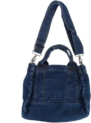Retro Travel Fashion Blue Bags for Women Portable Travel for Body Womens Shoulder Bag Zipper Closure B