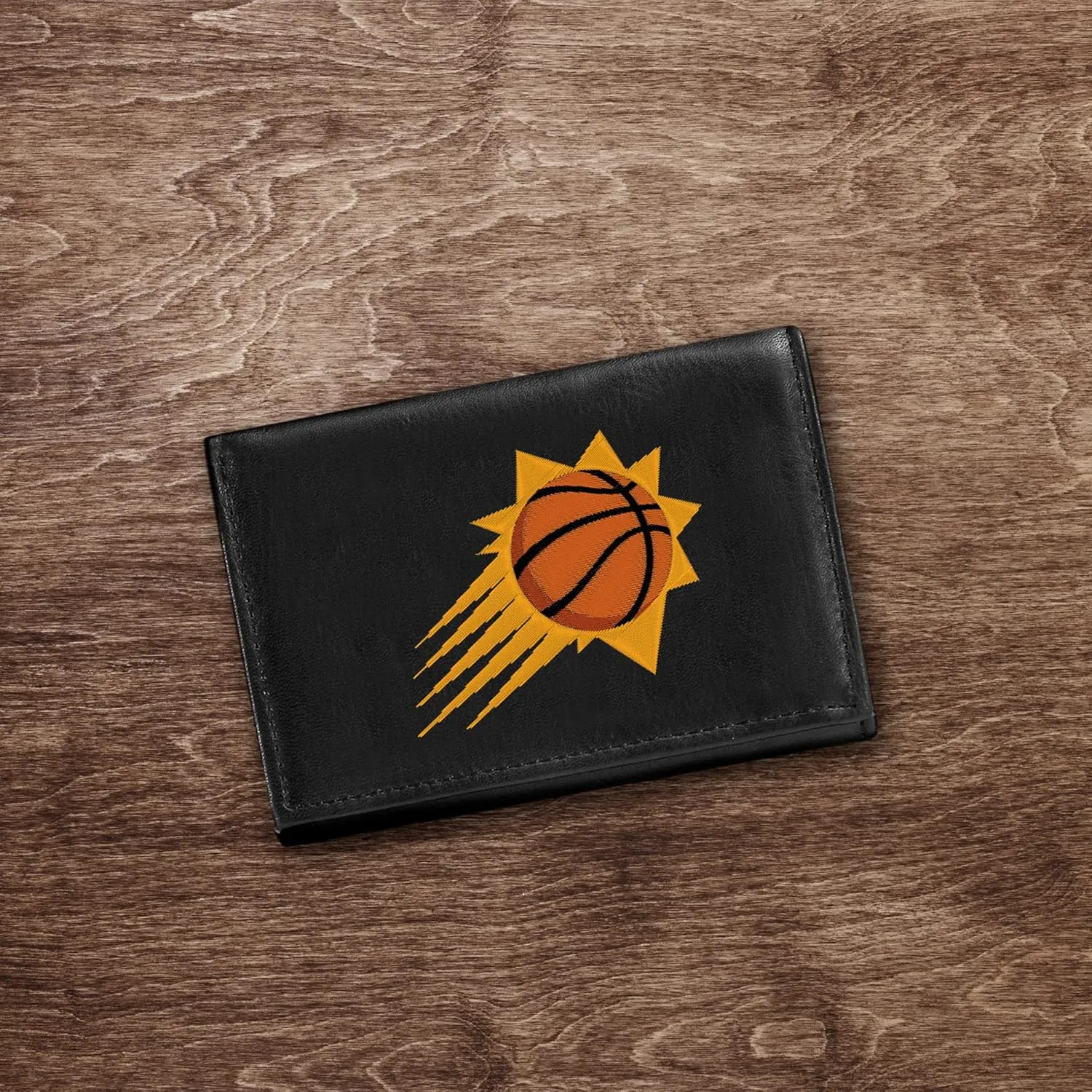 Rico Industries NCAA Tide Embroidered Genuine Leather Tri-fold Wallet 3.25" x 4.25" - Slim