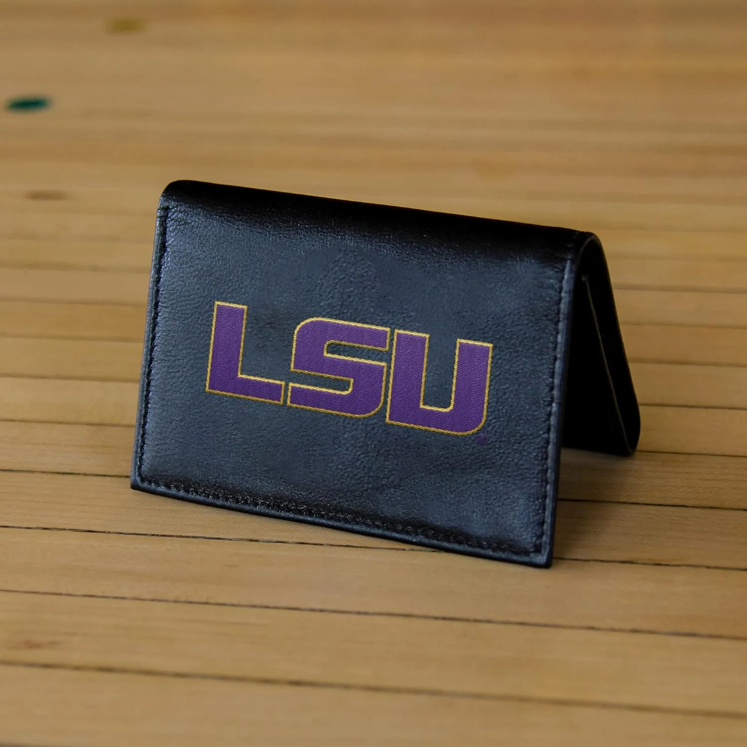 Rico Industries NCAA Tide Embroidered Genuine Leather Tri-fold Wallet 3.25" x 4.25" - Slim