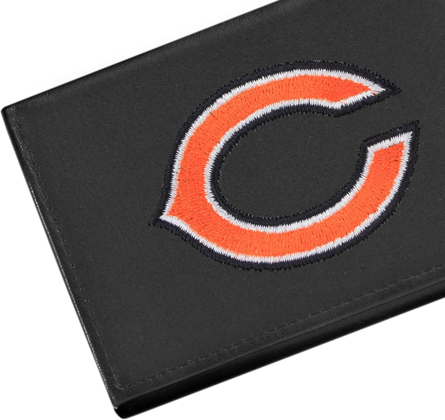 Rico Industries NCAA Tide Embroidered Genuine Leather Tri-fold Wallet 3.25" x 4.25" - Slim