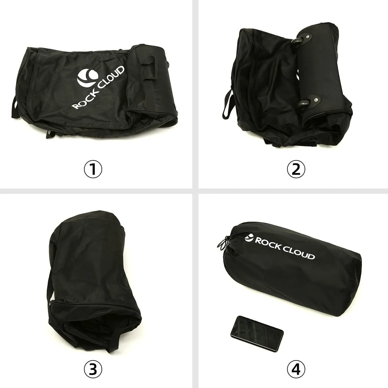 Rock Cloud Foldable Wheeled Duffel Bag with Widened Wheels 85L Rolling Duffle Bag Packable 26 inch for Travel Camping Sports