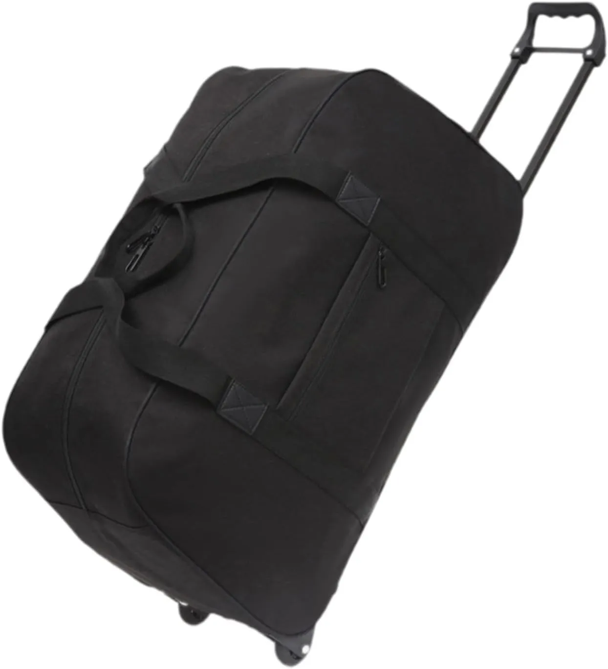 Rolling Duffel Trolley Bag for Men And Women, Versatile Handbag for Travel And Sports, black