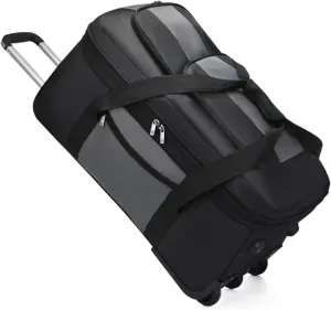 Rolling Duffle Bag With Wheels, Large Travel Bag，Weekender Overnight Bag For Travel, Business Trips(Gray,Small)