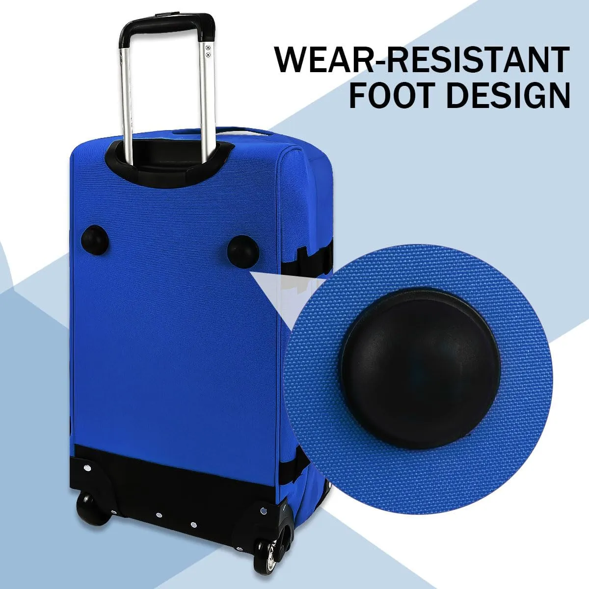 Rolling Duffle Bag with Wheels,3 In 1 Waterproof Travel Duffel Luggage with Rollers,Blue