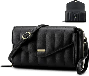 RONSIN Crossbody Bag for Women Wristlet Wallets with RFID Card Small Clutch Purses for Party Prom