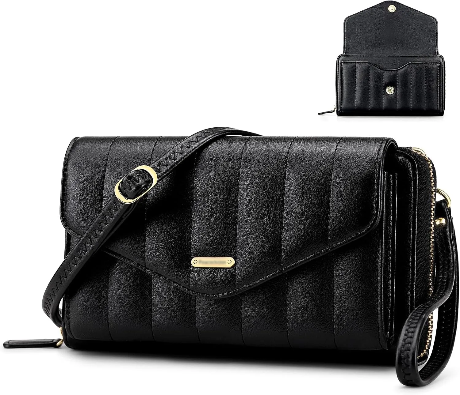 RONSIN Crossbody Bag for Women Wristlet Wallets with RFID Card Small Clutch Purses for Party Prom