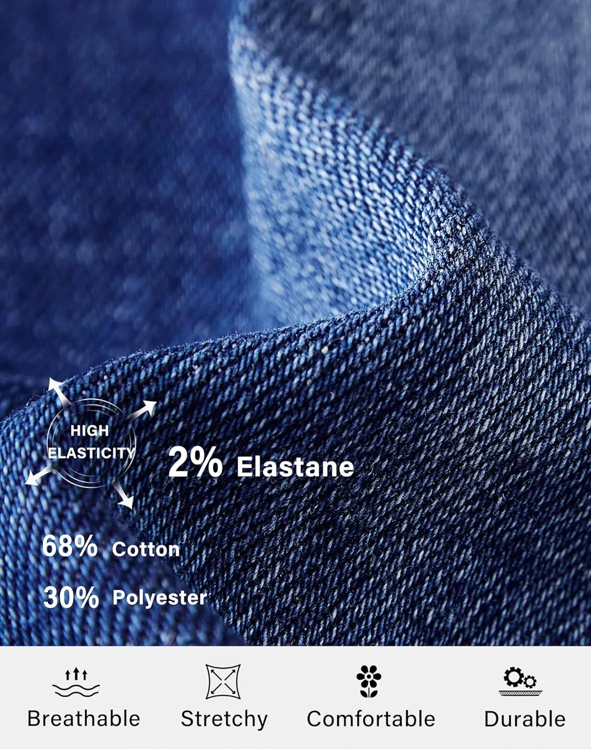 roswear Women's Trendy Stretchy Flare Jeans Mid Rise Bootcut Curvy Denim Pants