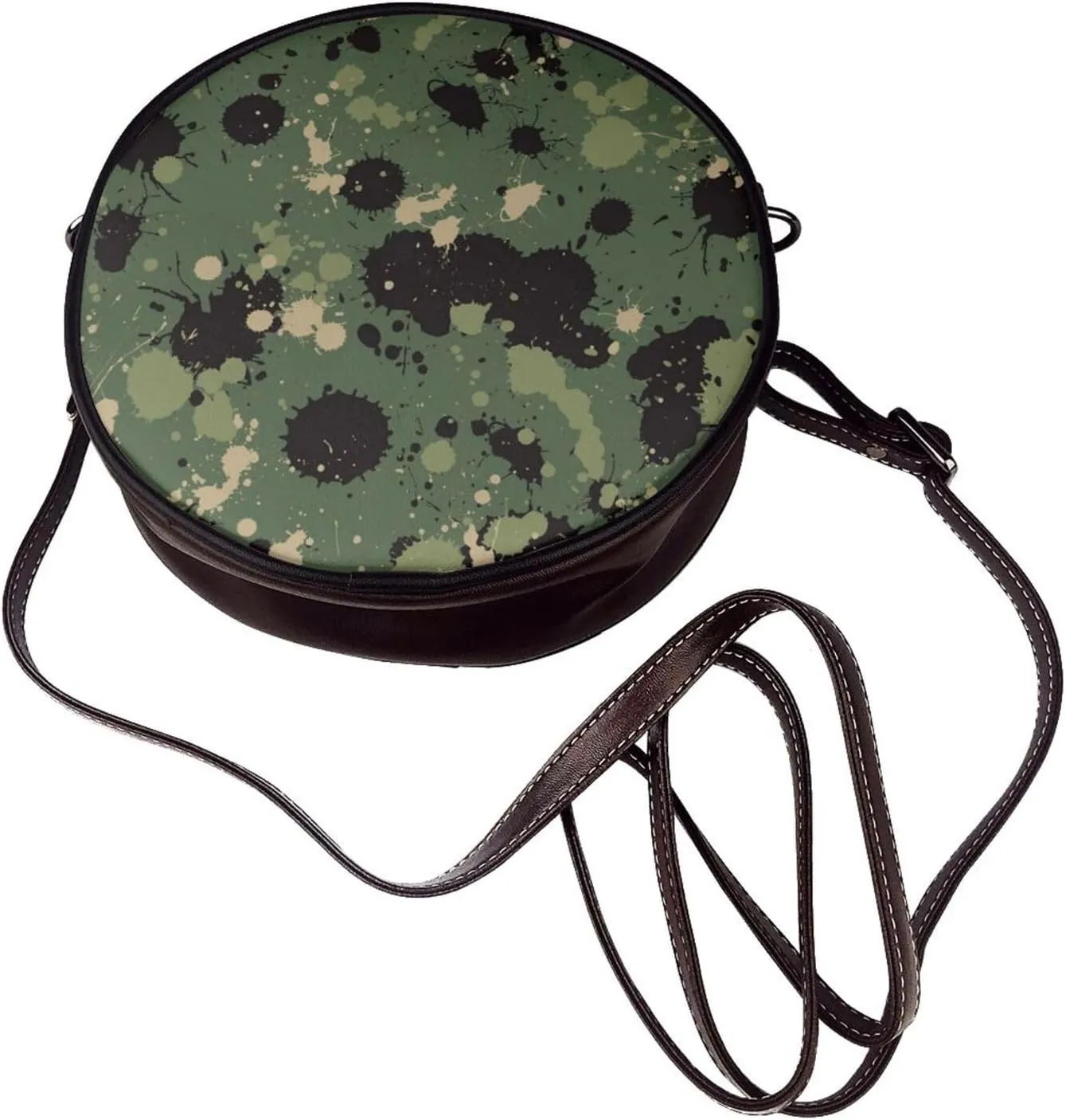 Round Crossbody Shoulder Bag Circle Purse Handbags for Women Small Fashion Clutch Evening Wallet