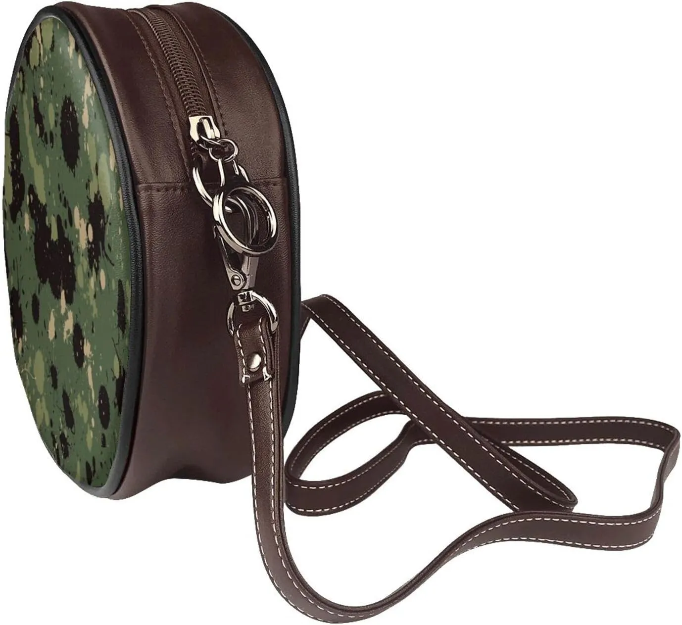 Round Crossbody Shoulder Bag Circle Purse Handbags for Women Small Fashion Clutch Evening Wallet