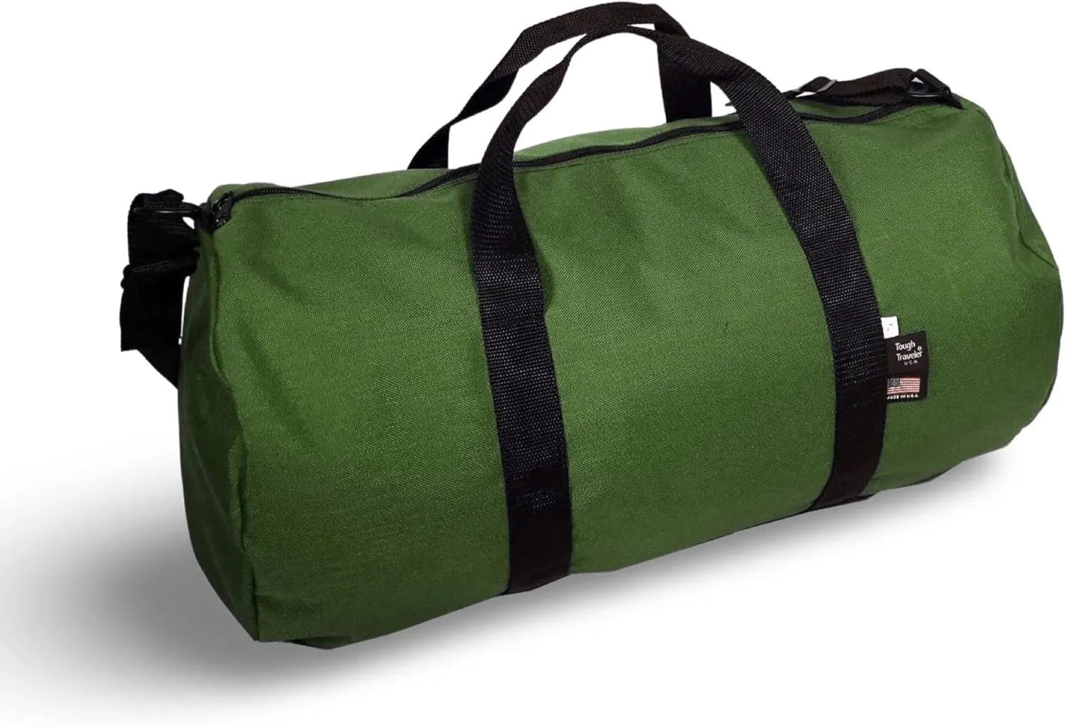 Round Duffel Bag - Made in USA (Large, Red)