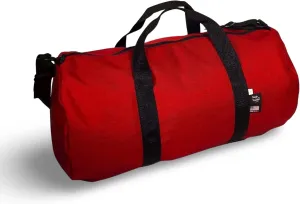 Round Duffel Bag - Made in USA (Large, Red)