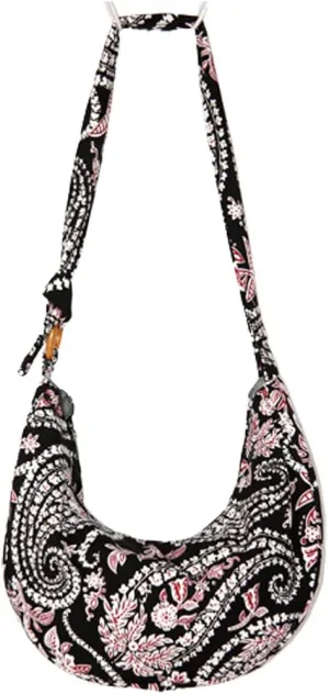 ROUROU Shoulder Bag for Women Hippie Crossbody Bag Bohemian Handbag Printed Pattern Hobo Bag Canvas Purse Cotton Satchel