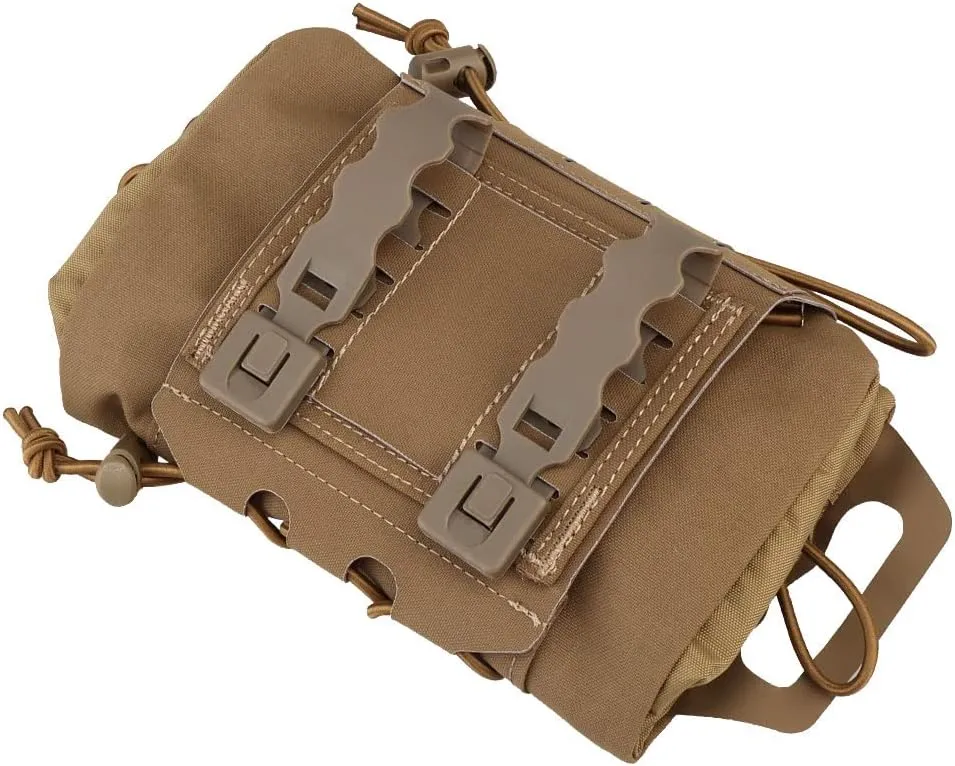 SABADO Rapid Deploy IFAK Pouch First Aid Kits Pack Tactical Two-piece System Medical Supply Holder Roll Carrier Hypalon Handle Outdoor Sport Hunting Bag Laminated Matting Fabric