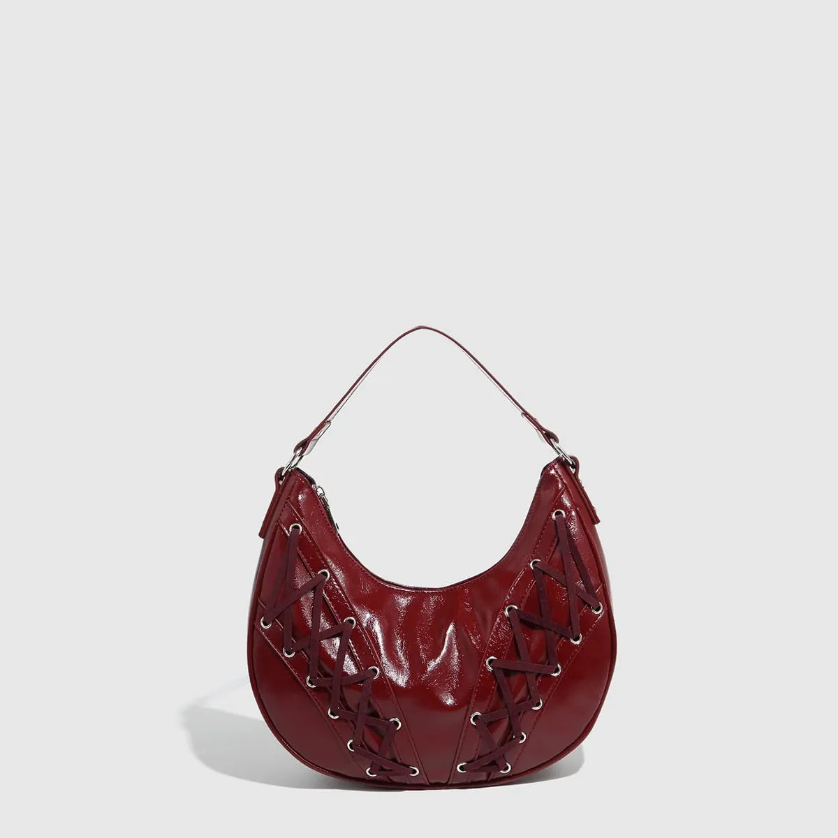 Saddle bag, handbag, soft leather shoulder bag for women