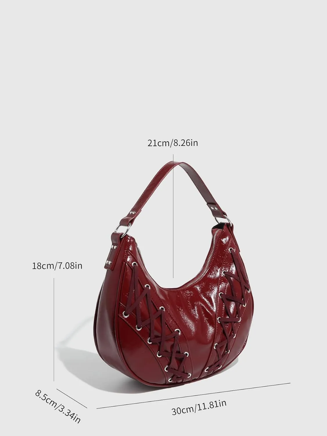 Saddle bag, handbag, soft leather shoulder bag for women