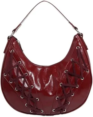 Saddle bag, handbag, soft leather shoulder bag for women