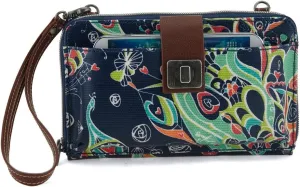 Sakroots Artist Circle Smartphone Crossbody in Eco Twill, Detachable Wristlet Strap